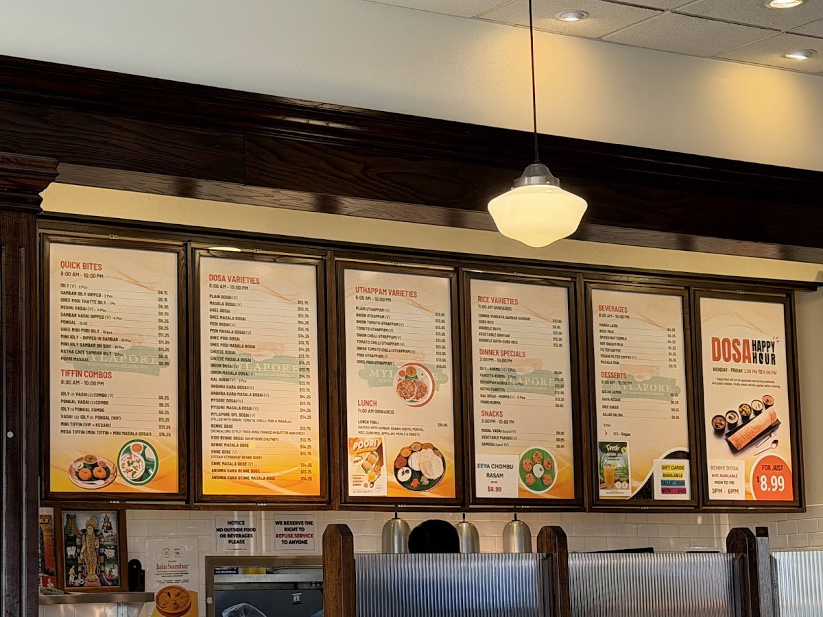 Mylapore South Indian Westgate Menu - Image 3