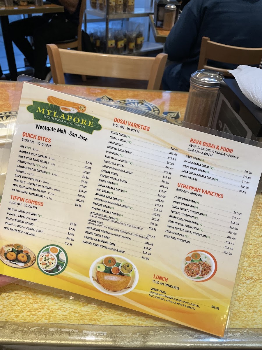 Mylapore South Indian Westgate Menu - Image 4