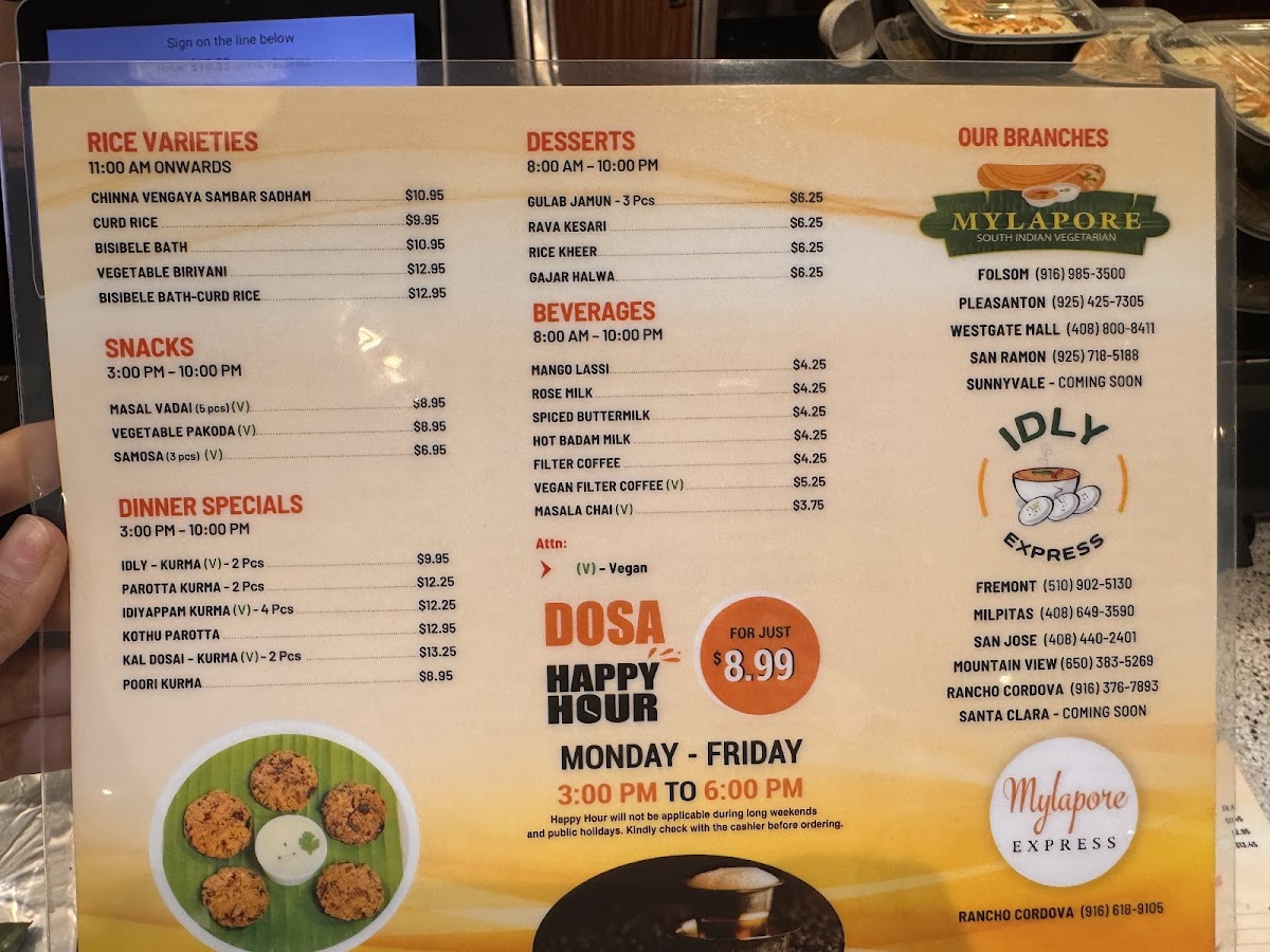 Mylapore South Indian Westgate Menu - Image 6